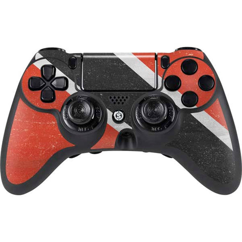 Trinidad and Tobagao Flag Distressed PS4/PC SCUF Impact Controller Skin